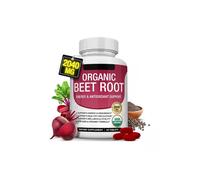 Organic Beet Root Powder Tablets - 2040mg Natural Nitric Oxide Beets to Support, Energy, Black Pepper Better Absorption, Non-GMO