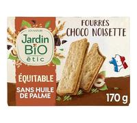 Organic Biscuits and Snacks for the Garden Bio Etic - Crousti Filled with Chocolate, Hazelnut, Organic 170 g: Discover our Delicious Organic Biscuit with Chocolate Filling and - 4 Pieces - Sold in a