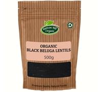 Organic Black Beluga Lentils 500g by Hatton Hill Organic