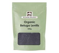 Organic Black Beluga Lentils 500g by Manor Springs Organic