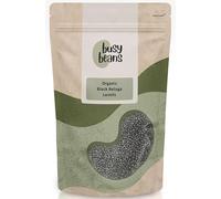 Organic Black Beluga Lentils - Certified Organic - by Busy Beans Organic (500g)