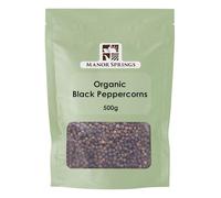Organic Black Peppercorns 500g by Manor Springs Organic