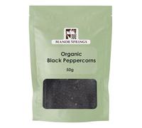Organic Black Peppercorns 50g by Manor Springs Organic