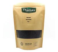 Organic Black Rice 1kg - No Additives, No Preservatives, Raw, Vegan, High Protein, GMO-Free - A Nutritious and Delicious Addition to Any Meal - Thames Organic