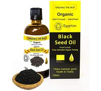 Organic Egyptian Black Cumin Seed Oil Cold Pressed Unrefined, Certified Nigella 100 ml (1 Unit)