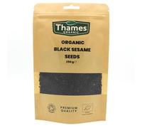 Organic Black Sesame Seeds - 250g of Nutritious & Flavorful Seeds - No Additives, No Preservatives - Raw, Vegan, Non-GMO - Great for Snacking, Baking, and Sprinkling - Thames Organic