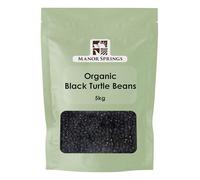 Organic Black Turtle Beans 5kg Healthy Nutritious Legume Rich in Protein and Fibre Premium Quality Certified Organic by Manor Springs Organic