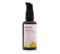 Organic Body Oil, Nourishing & Rejuvenating, Rosemary & Frankincense Essential Oils, 50ml, 3.7x11.7cm, Natural Skincare, with Castor & Black Cumin Oils