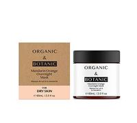 Organic & Botanic Mandarin Orange Brightening Overnight Mask - Revitalizing & Hydrating with Vitamin C & Sea Buckthorn for Radiant, Even-Toned Skin