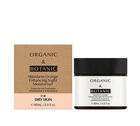 Organic & Botanic Mandarin Orange Night Moisturiser with Bakuchiol & Vitamin C | Revitalizing & Hydrating for Firmer, Brighter & Younger-Looking Skin