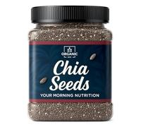 Organic Box Chia Seeds - 250gm (Jar) - Healthy food for eating diet snacks for weight loss.