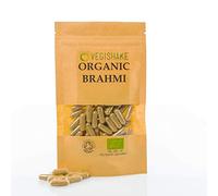 Organic Brahmi HPMC Capsules 1000mg Herbal Remedy Stress Relief Memory Boosts Vegan Halal Kosher (60 Capsules)