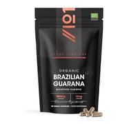 Organic Brazilian Guarana 1000mg - Energy Supplement Natural Source of Caffeine - 90 Vegan Capsules - Resealable and Recyclable Pouch by Alpha01