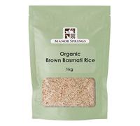 Organic Brown Basmati Rice 1kg by Manor Springs Organic