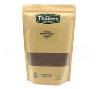 Organic Brown Flaxseed High Fiber, Omega-3s, Non-GMO, 100% Natural, Vegan, No Additives or Preservatives, Superfood - Thames Organic 1kg
