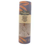Organic Brown Flaxseed High Fiber, Omega-3s, Non-GMO, 100% Natural, Vegan, No Additives or Preservatives, Superfood - Thames Organic 800g