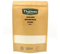 Organic Brown Rice Flour 500g - 100% Pure & Natural Flour - No Additives, No Preservatives - Vegan, Non-GMO, Certified Organic - Great for Baking, Cooking, - Thames Organic