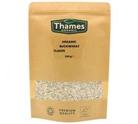 Organic Buckwheat Flakes - 500g of Nutritious & Flavorful Flakes - No Additives, No Preservatives - Vegan, Non-GMO - Great for Breakfast, Snacking, and Baking - Thames Organic