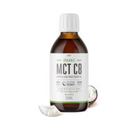 Organic C8 MCT Oil - 100ml (Glass) - 99%+ Cold Pressed C8 - Boosts Ketones 4X Versus Other MCTs - Sustainably Sourced by Alpha01
