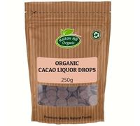 Organic Cacao Liquor (Cocoa Mass, Paste, Wafers, Discs) Drops 250g by Hatton Hill Organic