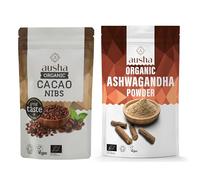 Organic Cacao Nibs 200g and Ashwagandha powder 250g - Combo pack Bundle