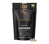 Organic Caffeine 200mg - from Green Cofeee Beans - Increased Alertness - 60 Vegan Capsules (Not Tablets) - 2 Months Supply - Resealable and Recyclable Pouch by Alpha01