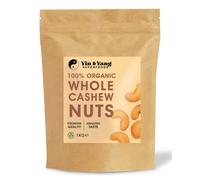 Organic Cashew Nuts 1kg Whole, Raw, 100% Natural, by Yin & Yang Superfoods. Premium Quality, Source of Fibre & Protein, Vegan, Contains Antioxidants, Certified Organic