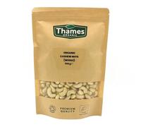 Organic Cashew Nuts - Source of Protein, High Fibre, Raw, Vegan, GMO-Free, Certified Organic - No Additives or Preservatives - Nutritious and Delicious - Thames Organic 500g
