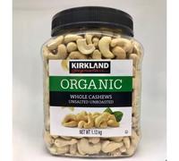 Organic Cashews, Unsalted & Unroasted, 1.13kg - On-The-Go Snack, Vegan-Friendly, Rich in Protein & Vitamins