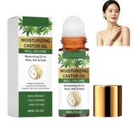 Organic Castor Oil Quartz Roll-on Essence, Long-lasting moisturizing (1PCS) | Anti-aging castor oil roll-on, Suitable for face, around the eyes, eyelashes, and hair, Refreshing and non-greasy.
