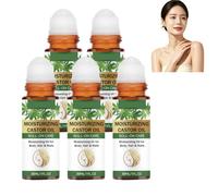 Organic Castor Oil Quartz Roll-on Essence, Long-lasting moisturizing (5PCS) | Anti-aging castor oil roll-on, Suitable for face, around the eyes, eyelashes, and hair, Refreshing and non-greasy.
