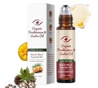 Organic Castor Oil Roll On,Castor Oil and Frankin-Cense Eye Roller Ball Oils,Eye Roller for Dark Circles and Puffy Eyes,Nourishng Eye Serum Roller,Castor Oils for Skin,Eye Cream Anti Aging