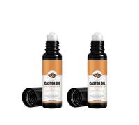 Organic Castor Oil Roll On for Face, Rollerball Castor Oil for Eyes, Gently Cares For The The Eyes, Deep Moisturizing Skin Care, Fast Absorbing Roller Ball (2)