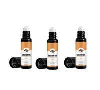 Organic Castor Oil Roll On for Face, Rollerball Castor Oil for Eyes, Gently Cares For The The Eyes, Deep Moisturizing Skin Care, Fast Absorbing Roller Ball (3)