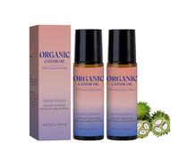 Organic Castor Oil Roll On, Natural Organic Castor Oil Roll-On with Rose Quartz, Deep and Lasting Hydration, Soothing Rollerball, Gently Nourishes Skin For Belly, Face and Body(2)