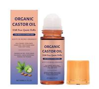 Organic Castor Oil Roller, containing Rose Quartz Roller Essential Oil, Natural Ingredients, Gentle Nourishment of The Skin