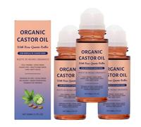 Organic Castor Oil Roller, containing Rose Quartz Roller Essential Oil, Natural Ingredients, Gentle Nourishment of The Skin