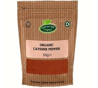 Organic Cayenne Pepper 50g by Hatton Hill | Cayenne Pepper Rich, Deliciously Warm, Smoky Aroma, Make it an Appealing Addition to Many Dishes.