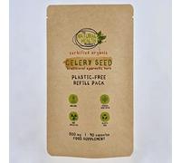 Organic Celery Seed Capsules • 500mg Capsules • by The Natural Health Market (90 Capsule Pouch)