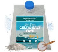 Organic Celtic Salt Fine (500g) | MAGNESIUM RICH | 100% Organic | UNREFINED | Rich in 82+ Essential Minerals | Sun Dried | Hand-Harvested in France by Organic Wonders®