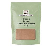 Organic Ceylon Cinnamon Powder 100g by Manor Springs Organic