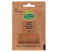 Organic Ceylon Cinnamon Powder 50g by Hatton Hill Organic | Delicate and Sweet, True Cinnamon, Perfect for Culinary Creations