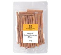 Organic Ceylon Cinnamon Sticks 100g by Manor Springs Organic
