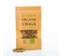 Organic Chaga Mushroom Vegan HPMC Capsules 600mg Betulin Detox & Cleanse Supplements Vegan Halal Kosher (90 Capsules)