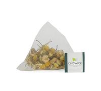 Organic Chamomile Flowers Egyptian (Camomile) Premium Loose Leaf Herbal Tea - Chiswick Tea Co - 50 Teabags Foil Pouch