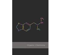 Organic Chemistry: MDMA Molecule science composition notebook | 1/4 inch Hexagonal Graph Paper Notebook for psychonauts