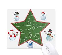 Organic Chemistry Molecular Atomic Structure Christmas Snowman Family Star Mouse Pad