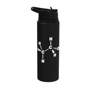 Organic Chemistry Molecule Structure Science Physics Geek Stainless Steel Insulated Water Bottle