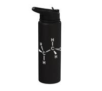 Organic Chemistry Molecule Structure Science Physics STEM Stainless Steel Insulated Water Bottle