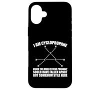 Organic Chemistry Nerd Cyclopropane Stress Joke Men Women Case for iPhone 16 Plus